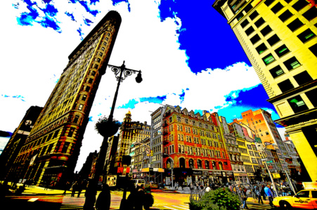 extreme flat iron buidling (photo art edition)<br>photo art edition - limitiert extreme flat iron buidling (photo art edition) - PHOTOGALERIE WIESBADEN - new york city - fascensation