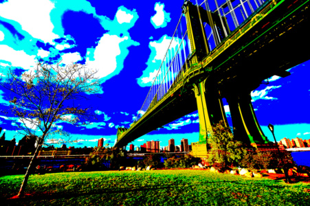 extreme manhattan bridge (photo art edition)<br>photo art edition - limitiert extreme manhattan bridge (photo art edition) - PHOTOGALERIE WIESBADEN - new york city - fascensation