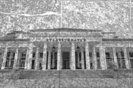 hessisches staatstheater - bowling green - steinstruktur (photo art edition)<br>limitierte edition hessisches staatstheater - bowling green - steinstruktur (photo art edition) - PHOTOGALERIE WIESBADEN - wiesbaden - impressionen 3