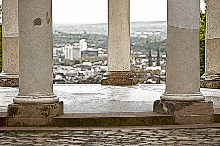 säulen des monopteros auf dem neroberg - intensiv (photo art edition)<br> limitierte edition säulen des monopteros auf dem neroberg - intensiv (photo art edition)